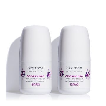 Biotrade Odorex Промо комплект Рол-он против изпотяване за ръце и подмишници, 2 броя х40 мл