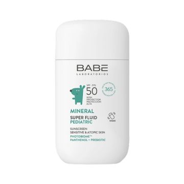 Babe Pediatric Минерален слънцезащитен супер флуид за деца SPF50 х50 мл