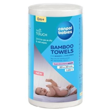 Canpol babies Бамбукови кърпички за бебета и деца 2в1 х120 броя