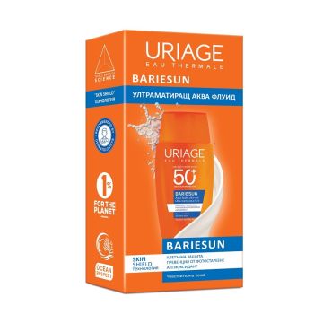 Uriage Bariesun Ултраматиращ слънцезащитен флуид за лице SPF50+ х50 мл