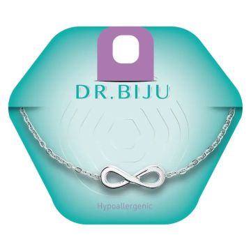 Dr.Biju Гривна Infinity White Bronze 18 мм, DBIN180B020
