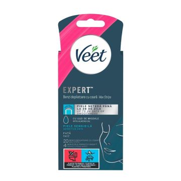 Veet Easy-Gelwax Восъчни ленти за лице за чувствителна кожа х20 броя