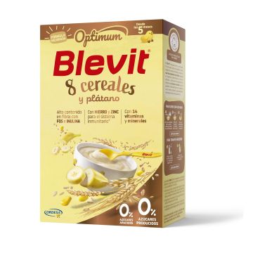 Blevit Optimum Каша с 8 зърнени храни и банан за деца от 6-ия месец x250 грама