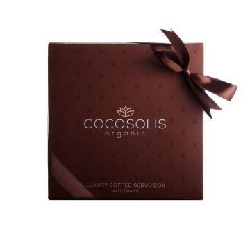 Cocosolis Luxury Coffee Scrub Луксозна кутия с 4 натурални био скраба