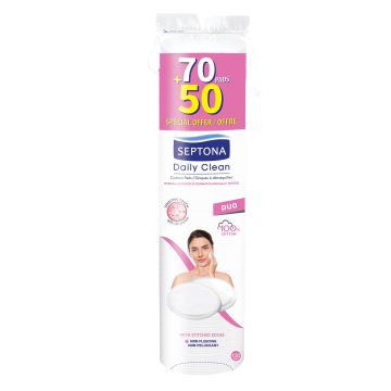 Septona Daily Clean Тампони за почистване на грим x70 броя