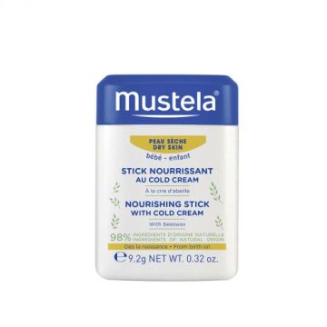 Mustela Хидра стик с колд крем за бебета и деца за суха кожа х9,2 грама