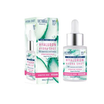 Victoria Beauty Hyaluron Hydra Shot Хидратиращ Серум за лице с алое вера x30 мл