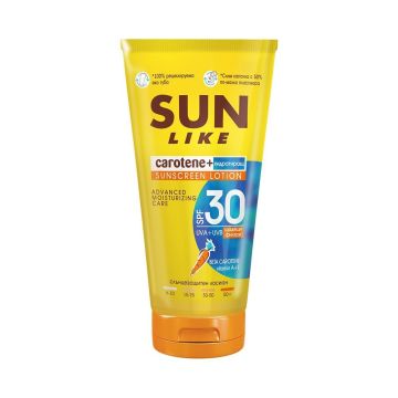 Sun Like Carotene Слънцезащитен хидратиращ еко лосион с висока защита SPF30 x125 мл