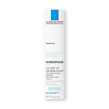 La Roche-Posay Hydraphase HA UV Light  Хидратираща 72-часова грижа за лице SPF25 за дехидратирана кожа x40 мл
