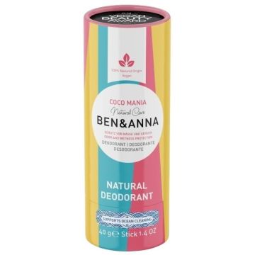 Ben & Anna Coco Mania Натурален део стик против изпотяване х40 грама