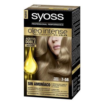 Syoss Oleo Intense Трайна крем боя за коса без амоняк, 7-58 Blond Cool Beige