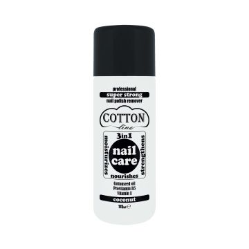 Cotton Line Nail Care  3в1 Професионален  супер силен лакочистител Кокос х115 мл