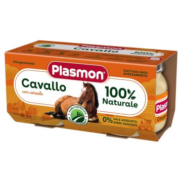 Plasmon Пюре конско месо за деца от 6-тия месец 2х80 грама - 9051