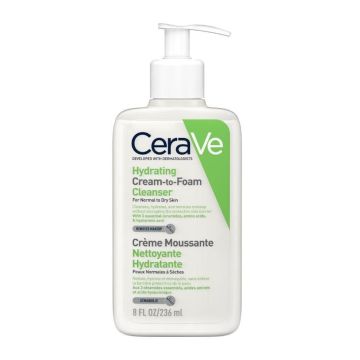 CeraVe Хидратираща измиваща крем пяна за нормална към суха кожа x236 мл