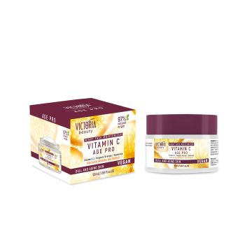 Victoria Beauty Vitamin C Age Pro Нощен крем за лице с витамин С и сквалан x50 мл