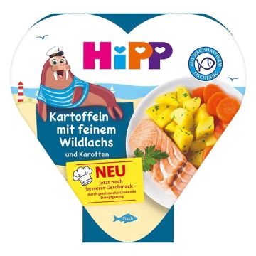 Hipp Меню за деца с картофи, моркови и сьомга х250 грама