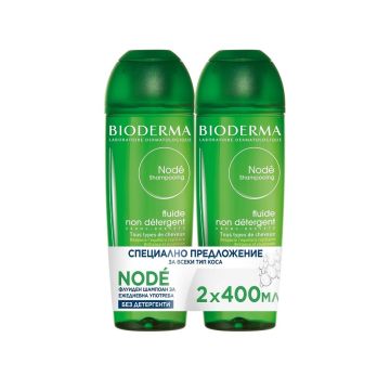 Bioderma Node Комплект Флуиден шампоан за ежедневна употреба 2х400 мл