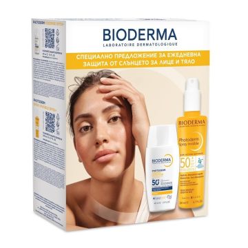 Bioderma Photoderm Комплект Слънцезащитен ултра флуид и слънцезащитен спрей
