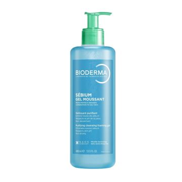 Bioderma Sebium Измиващ гел за лице за мазна кожа х400 мл