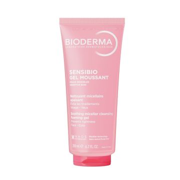 Bioderma Sensibio Мек измиващ гел с интензивно хидратиращо действие за чувствителна кожа х200 мл