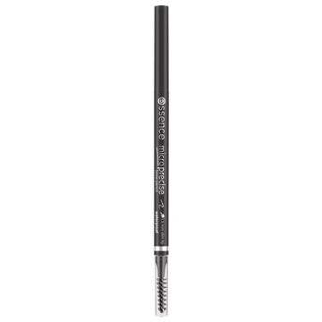 Essence Micro Precise Водоустойчив молив за вежди с четка х1 брой, цвят 08 Black Brown