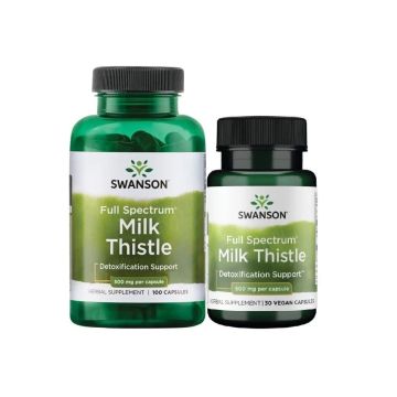 Промо комплект Swanson Бял трън 500 мг х100 капсули +30 капсули Подарък