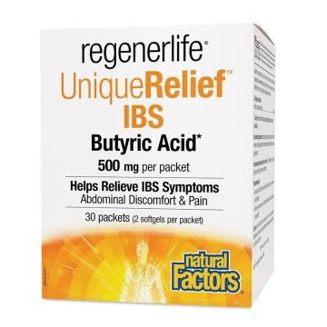 Regenerlife UniqueRelief IBS Бутирова киселина при раздразнено дебело черво х60 капсули Natural Factors