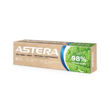 Astera Natural Tea Tree+Mint Паста за зъби x75 мл