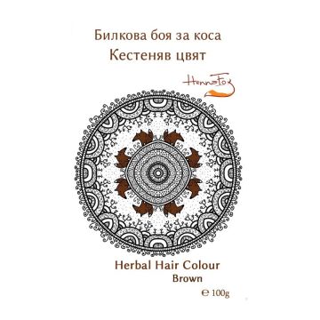 Henna Fox Билкова боя за коса, цвят Кестеняв х100 грама