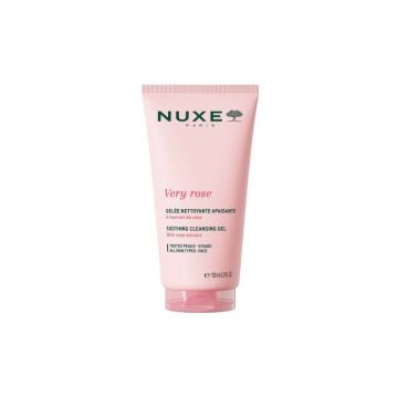 Nuxe Very Rose Успокояващ почистващ гел за лице подходящ за всеки тип кожа х150 мл