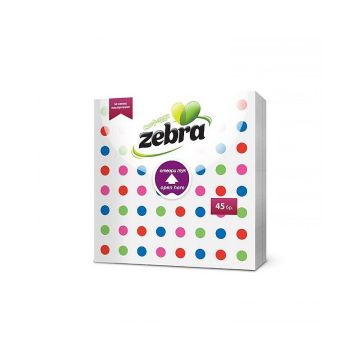 Zebra Еднопластови салфетки x45 броя, Точки