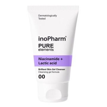 InoPharm Pure Elements Почистващ гел за лице с ниацинамид и млечна киселина x150 мл