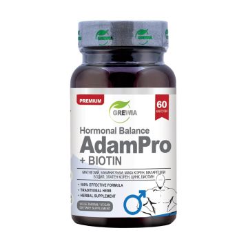 Adam Pro с биотин Хормонал баланс за мъже х60 веган капсули Grewia