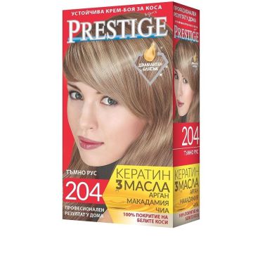 Престиж Устойчива крем боя за коса 204 Тъмно Рус
