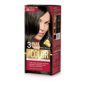 Aroma Color Дълготрайна крем-боя за коса, 04 Светъл кестен