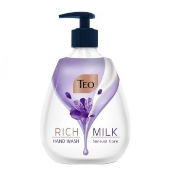 Teo Milk Rich Sensual Care Хидратиращ течен сапун с глицерин и аромат на далия х400 мл