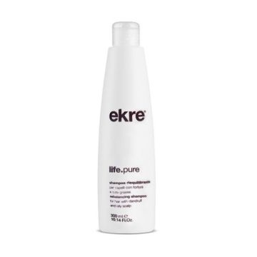 Ekre Life Pure Шампоан за коса против пърхот и мазен скалп х300 мл