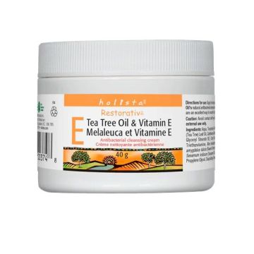 Holista Restorativ Овлажняващ крем с чаено дърво и витамин Е х40 г Natural Factors