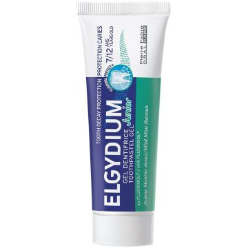 Elgydium Junior Гелообразна паста за зъби с ментов аромат, за деца от 7 до 12 години х50 мл