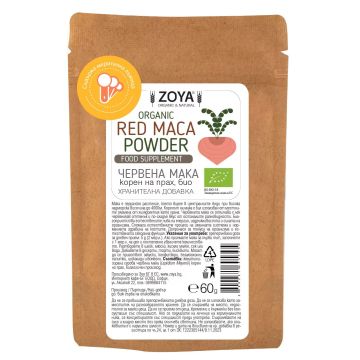 Червена мака на прах, био х60 г Zoya