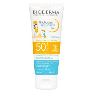 Bioderma Photoderm Pediatrics Lait Слънцезащитно мляко за деца SPF50+ UVA 25 x100 мл