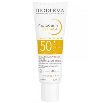 Bioderma Photoderm  Spot-Age Слънцезащитен крем за лице SPF50+ против пигментни петна и фотостареене x40 мл