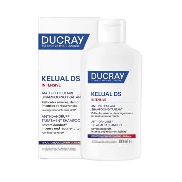 Ducray Kelual DS Intensive Третиращ шампоан против тежък пърхот с интензивен и упорит сърбеж х100 мл