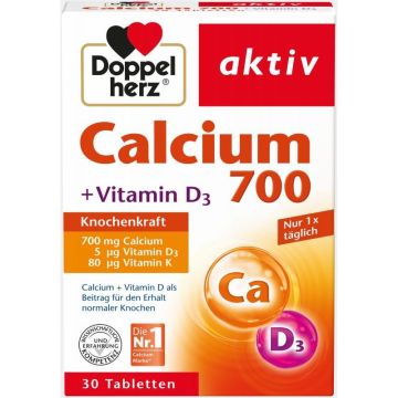 Калций 700 + Витамини D + K х30 таблетки Doppelherz