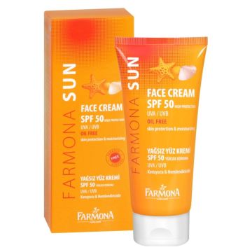 Farmona Sun Слънцезащитен крем за лице с висока защита SPF50 за мазна и смесена кожа и кожа склонна към акне x50 мл