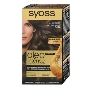 Syoss Oleo Intense Трайна крем боя за коса без амоняк, 5-54 Ashy Light Brown