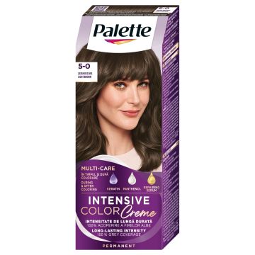 Palette Intensive Color Creme Дълготрайна крем боя за коса, 5-0 Light Brown
