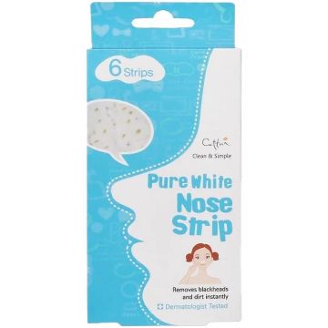 Cettua Pure White Почистващи ленти за нос за премахване на черни точки х6 броя