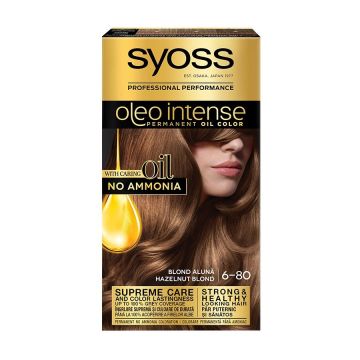 Syoss Oleo Intense Трайна Крем Боя за Коса без Амоняк 6-80 Лешниково Рус