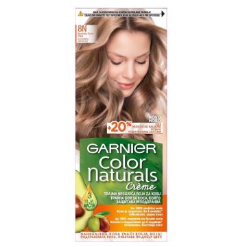 Garnier Color Naturals Трайна боя за коса, 8N Естествено светло русо